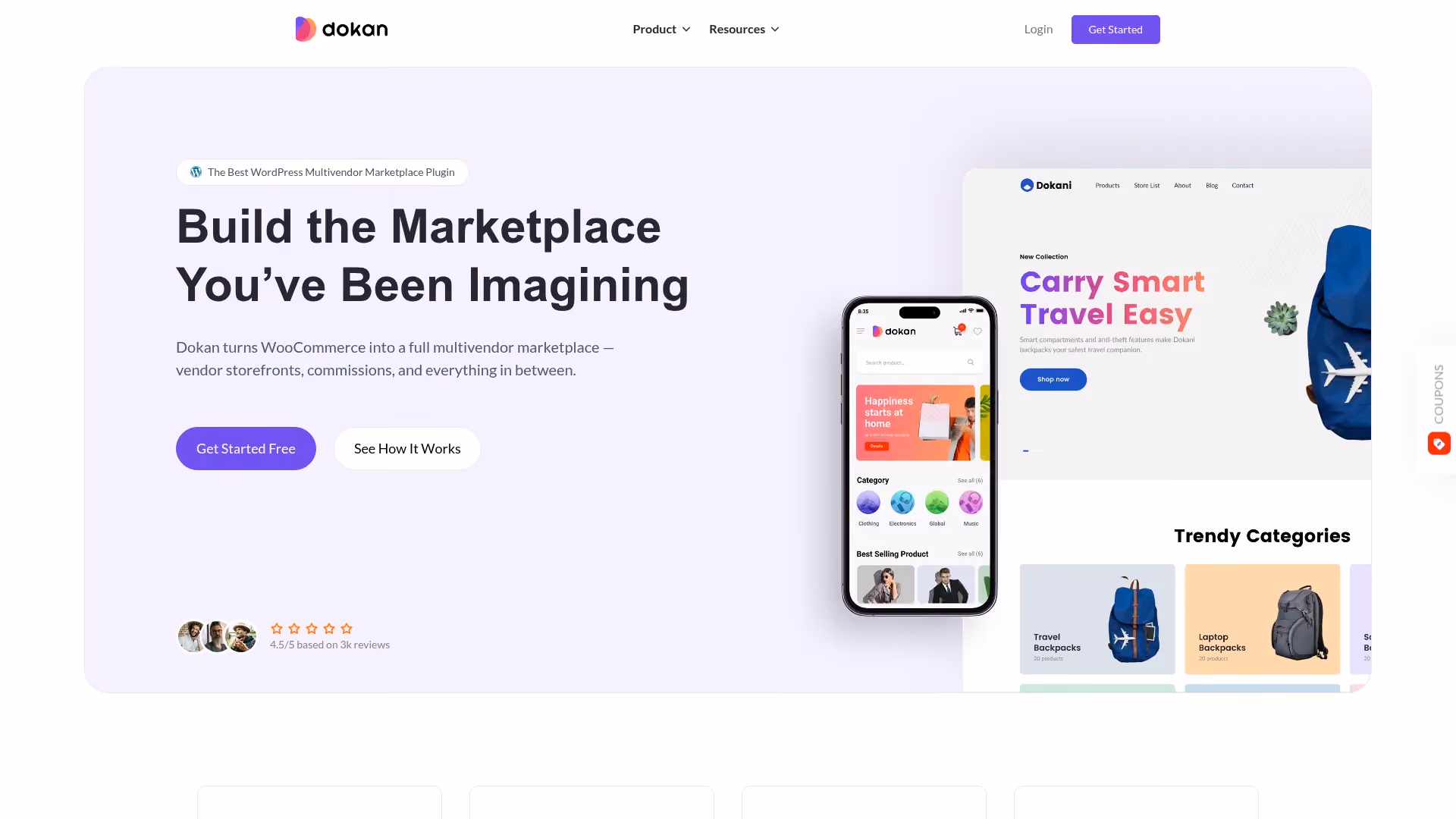 Dokan Multivendor Marketplace WordPress plugin homepage