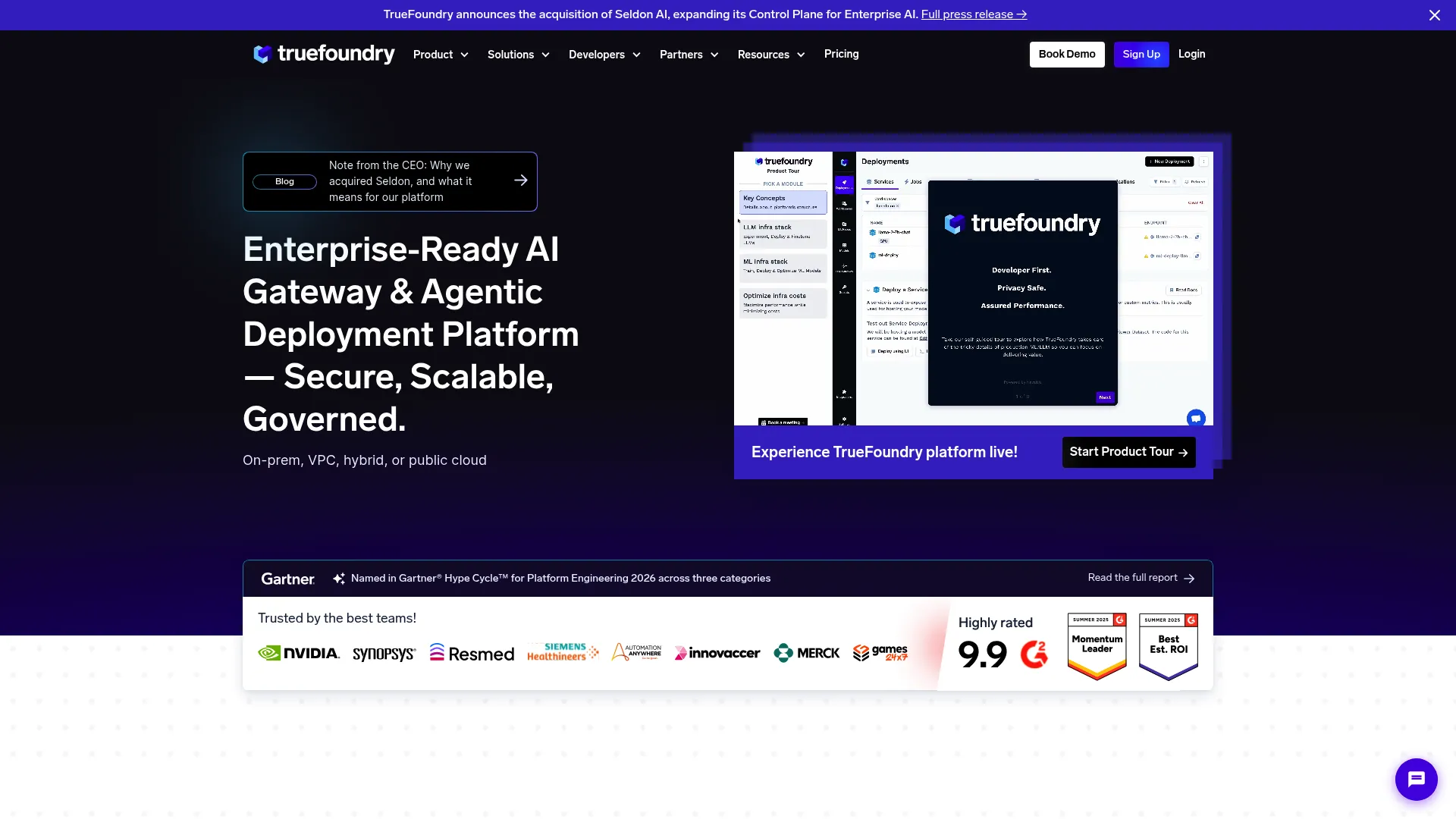 TrueFoundry AI gateway and deployment platform
