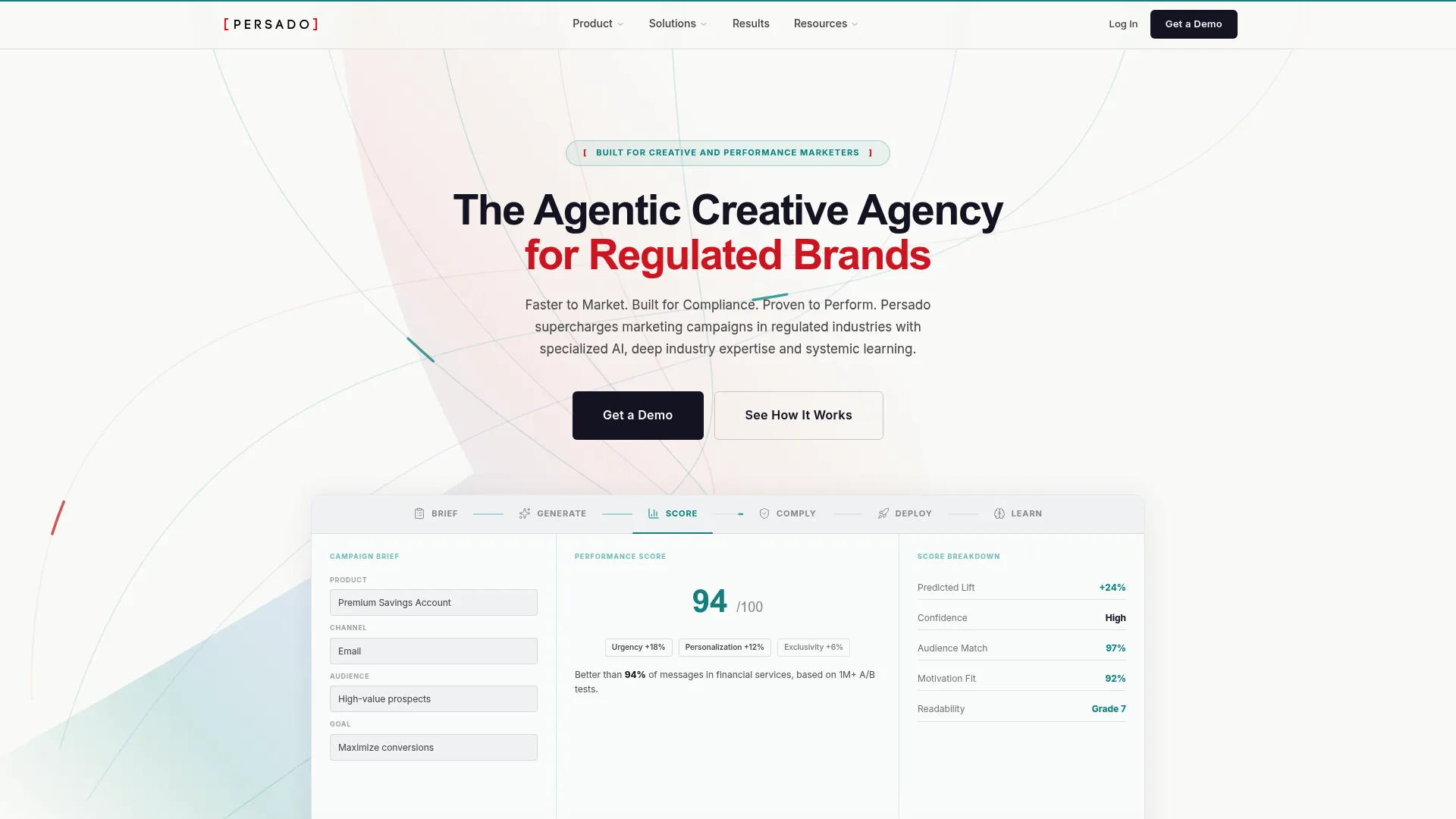 Persado marketing language optimization software