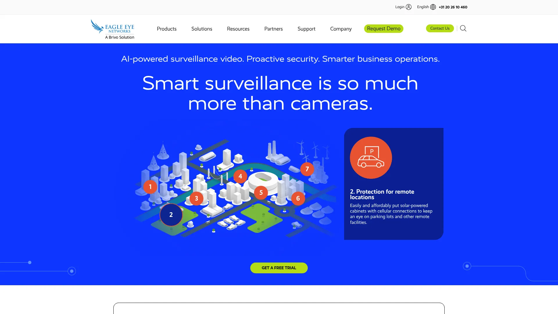 Eagle Eye Networks cloud video surveillance platform homepage
