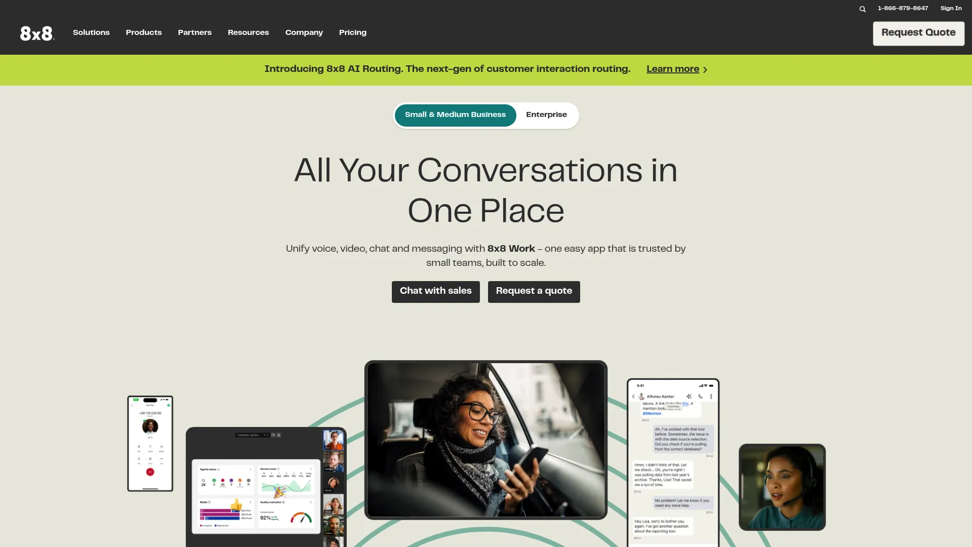 8x8 cloud communications platform