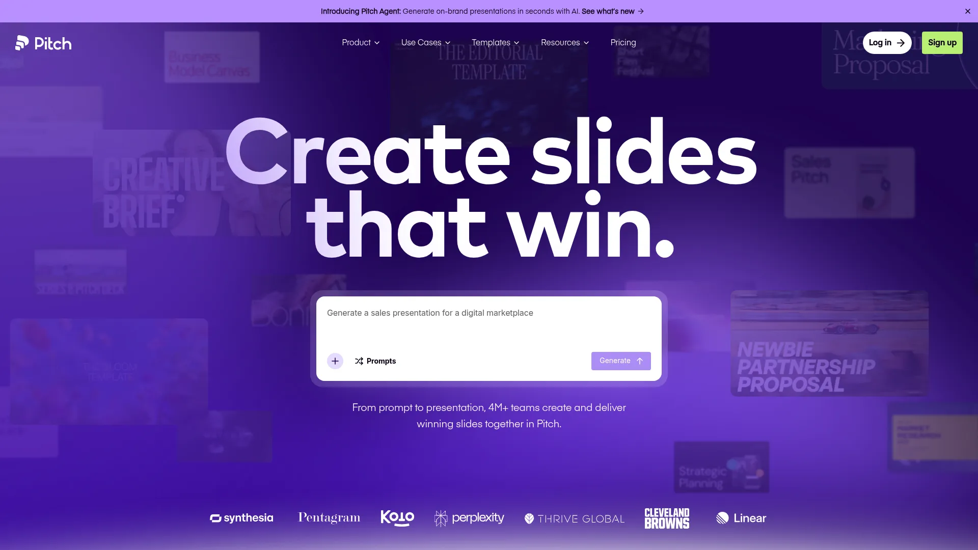 Pitch collaborative presentation software