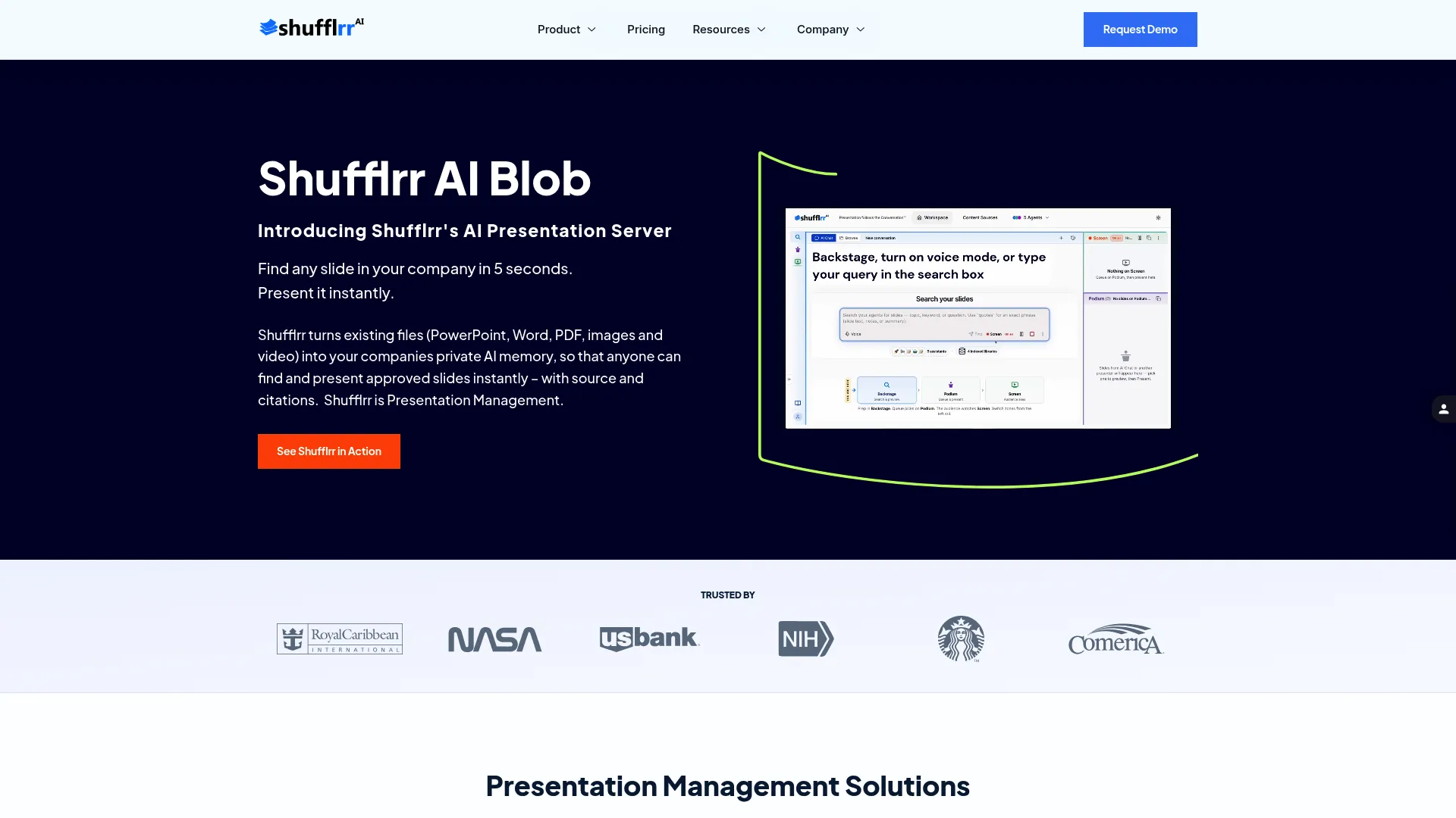 Shufflrr presentation management