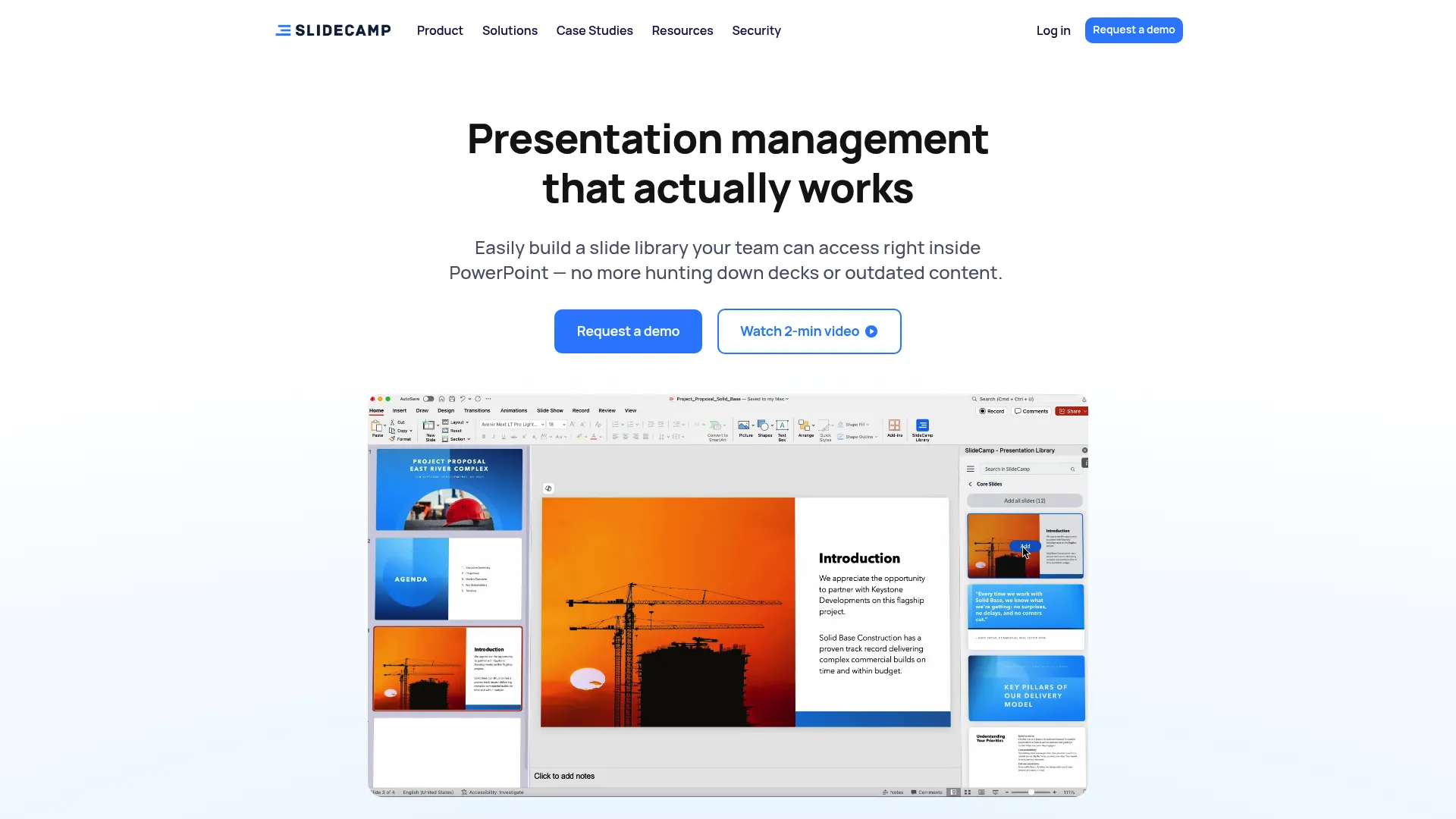 SlideCamp in-PowerPoint slide library