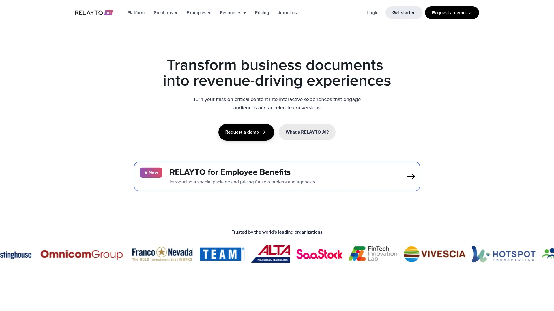 RELAYTO interactive content platform