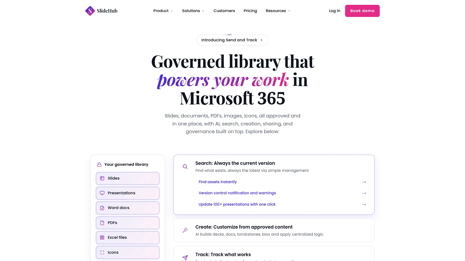 SlideHub Microsoft 365 presentation management