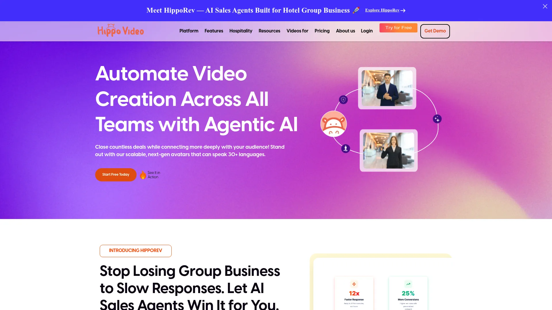 Hippo Video personalized video platform