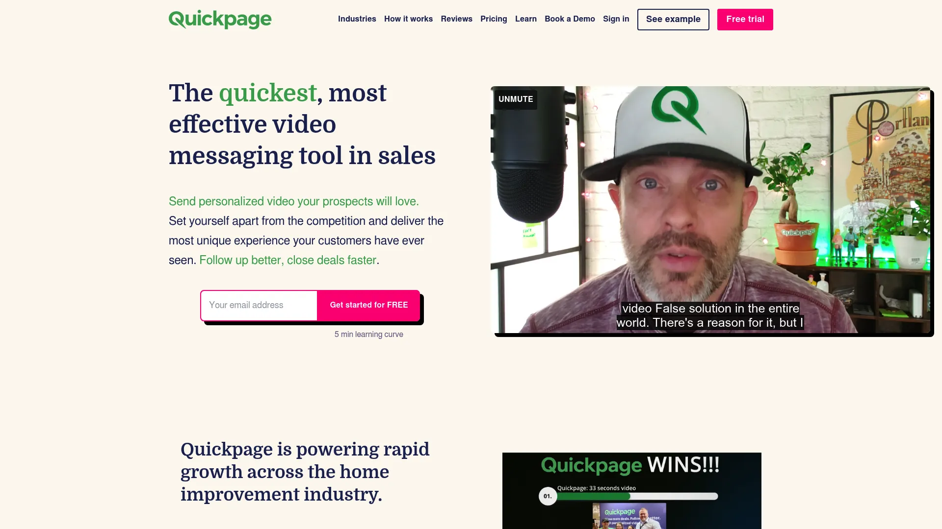 Quickpage video email software