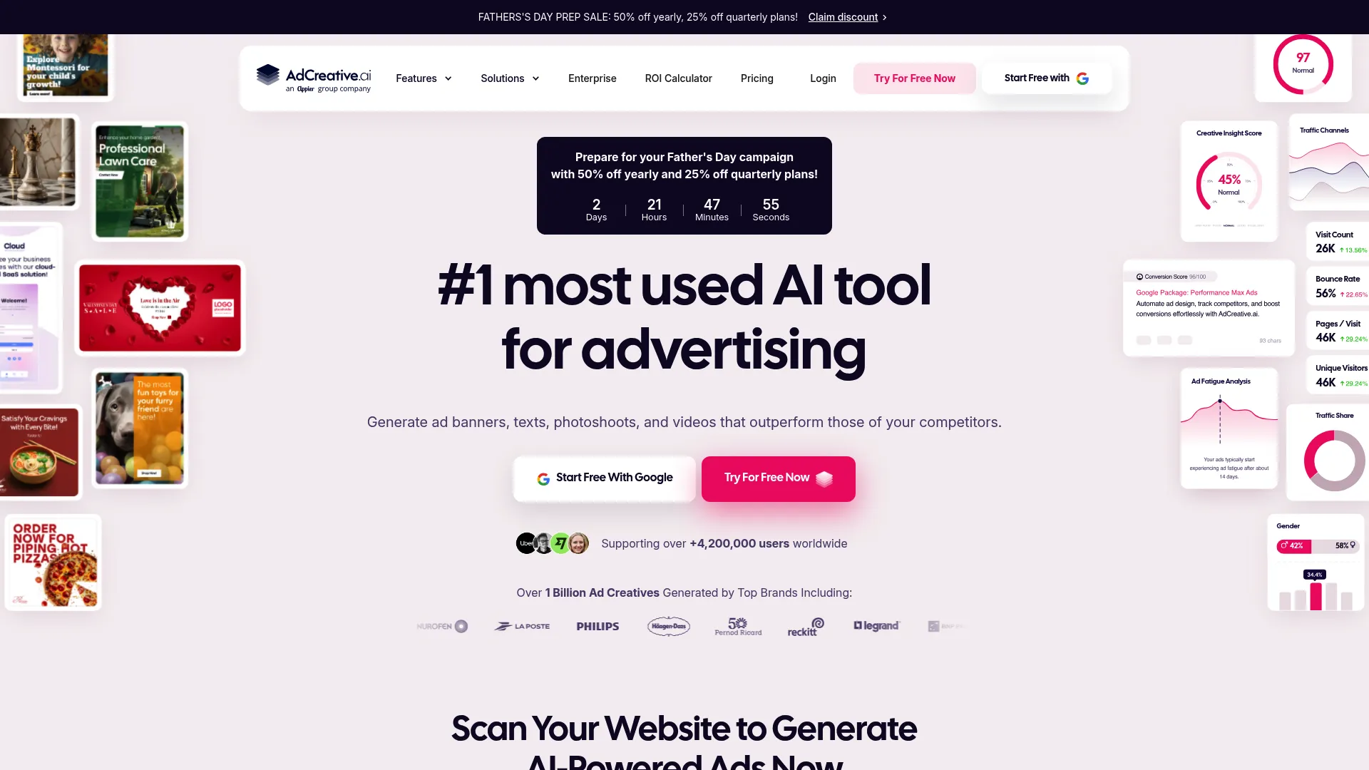 AdCreative.ai AI ad generation platform