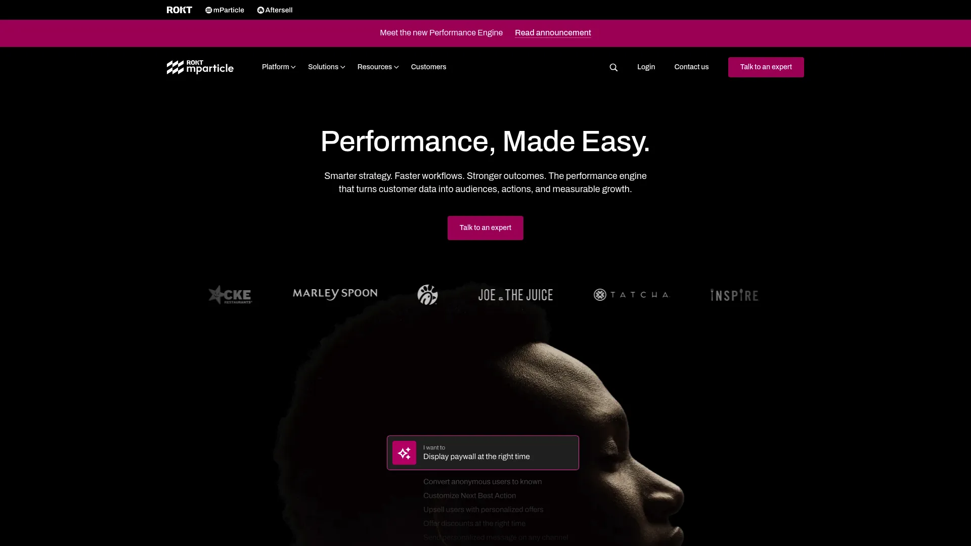 mParticle IDSync page showing identity resolution inside a customer data platform