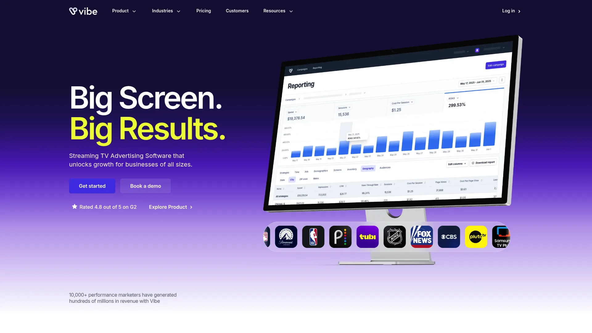 Vibe connected TV advertising platform