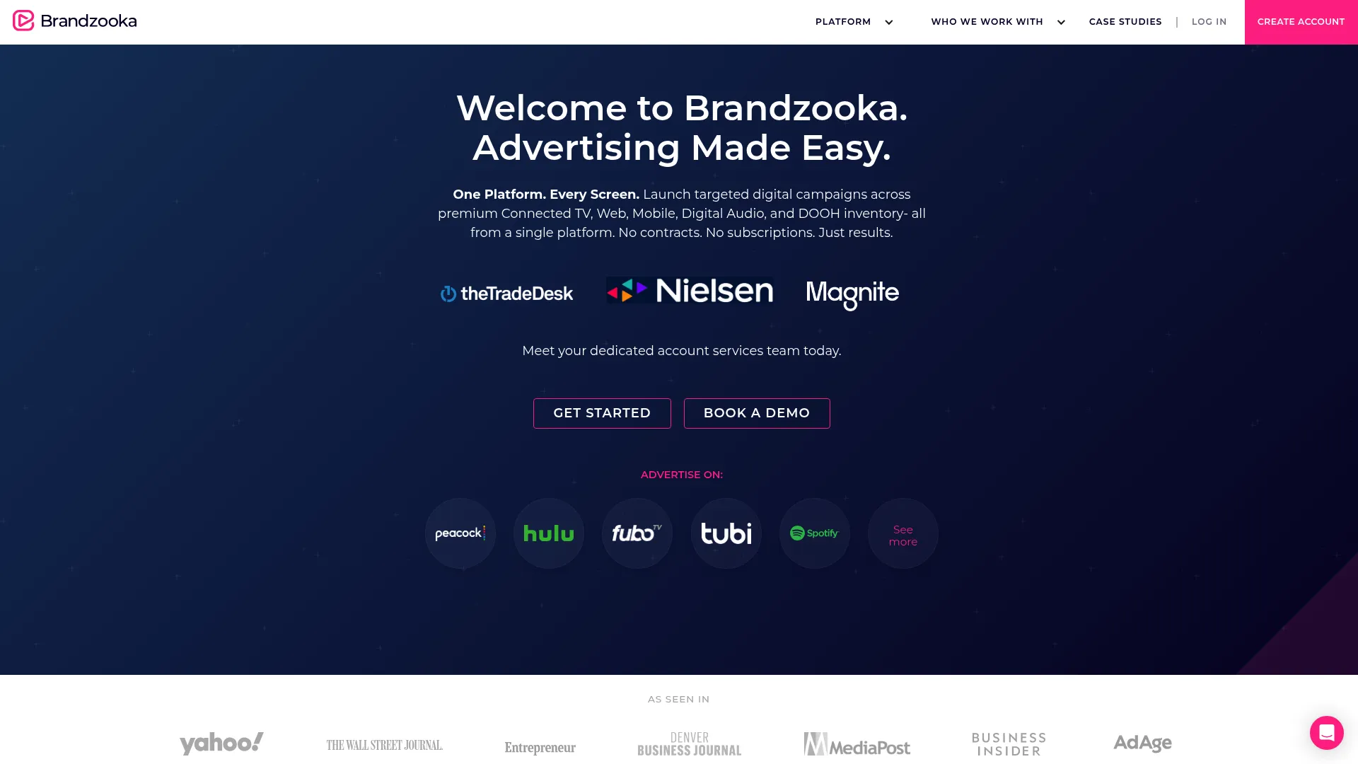 Brandzooka self-serve programmatic platform