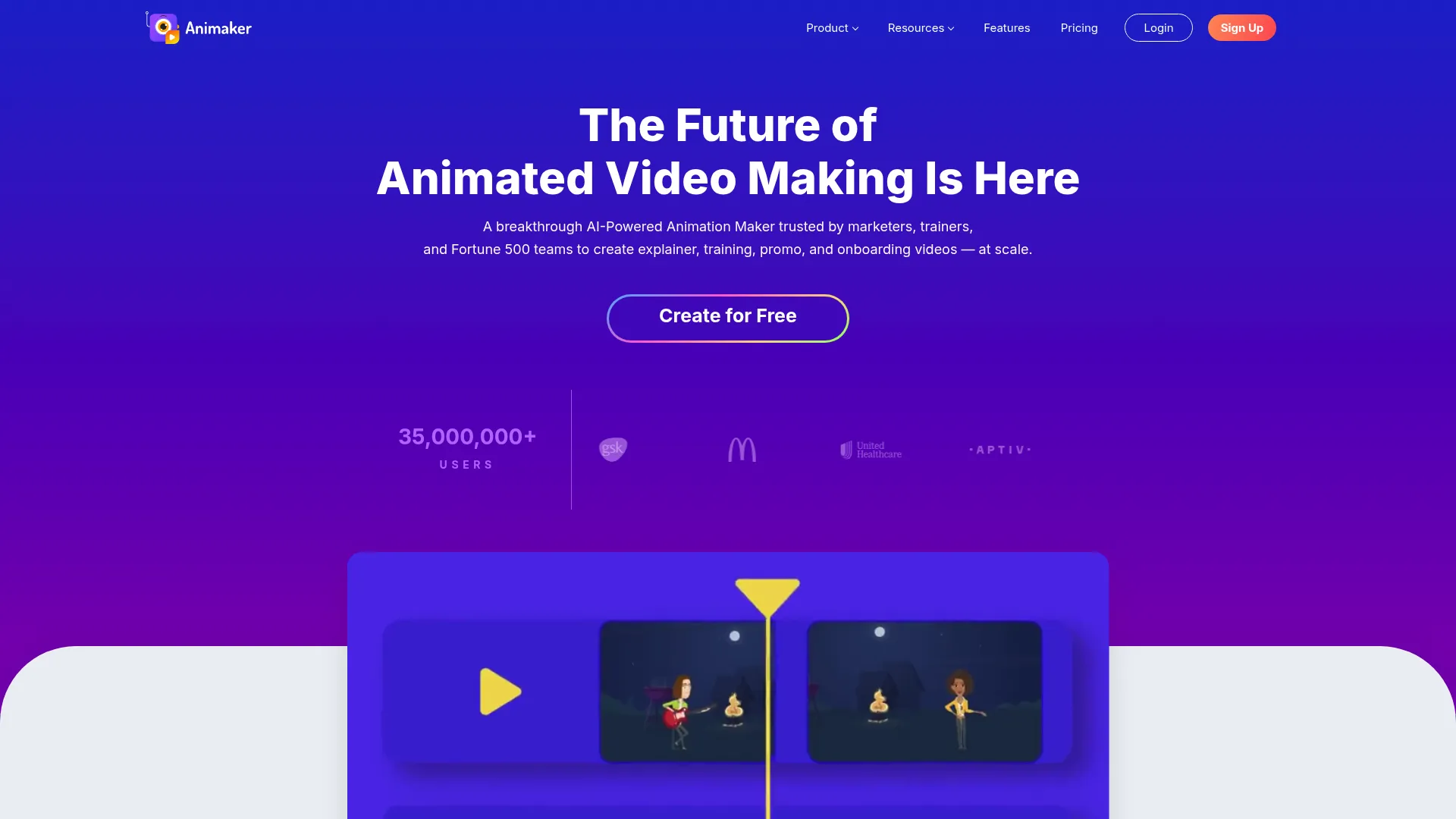 Animaker video advertising software