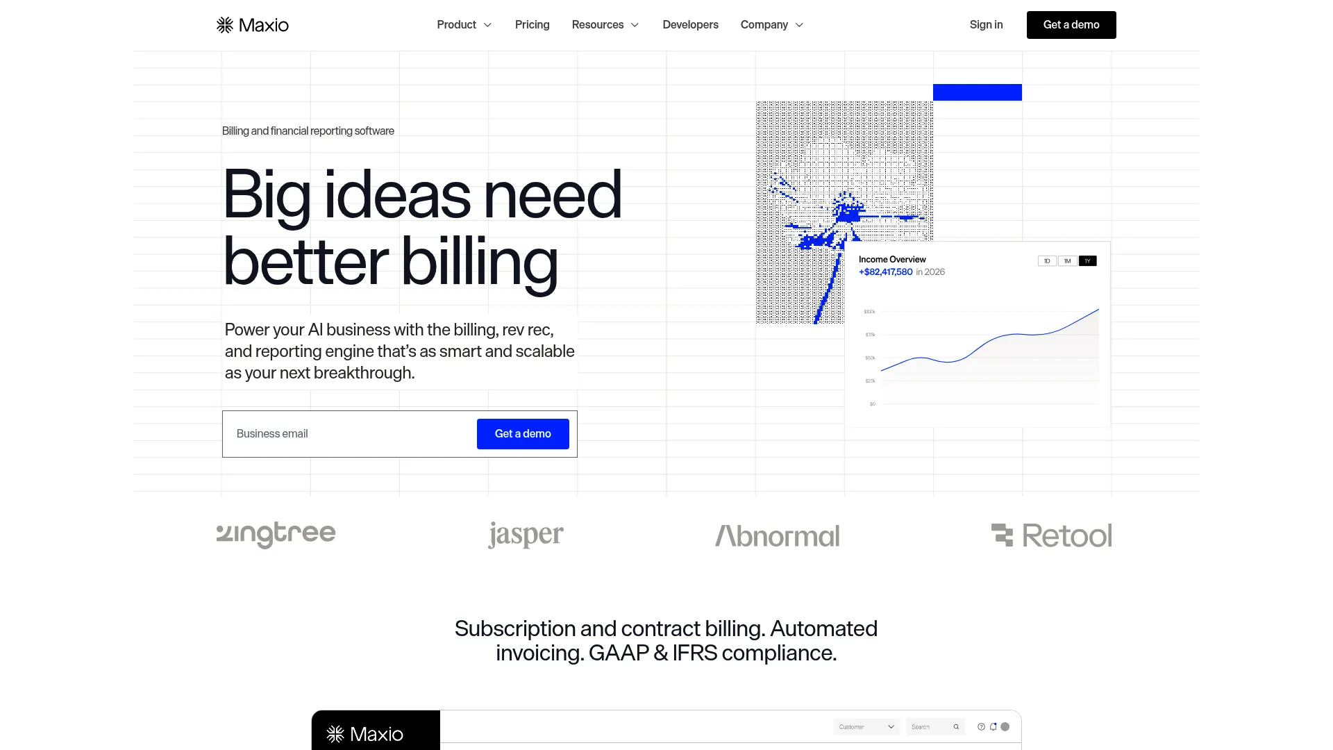 Maxio SaaS billing and financial operations platform