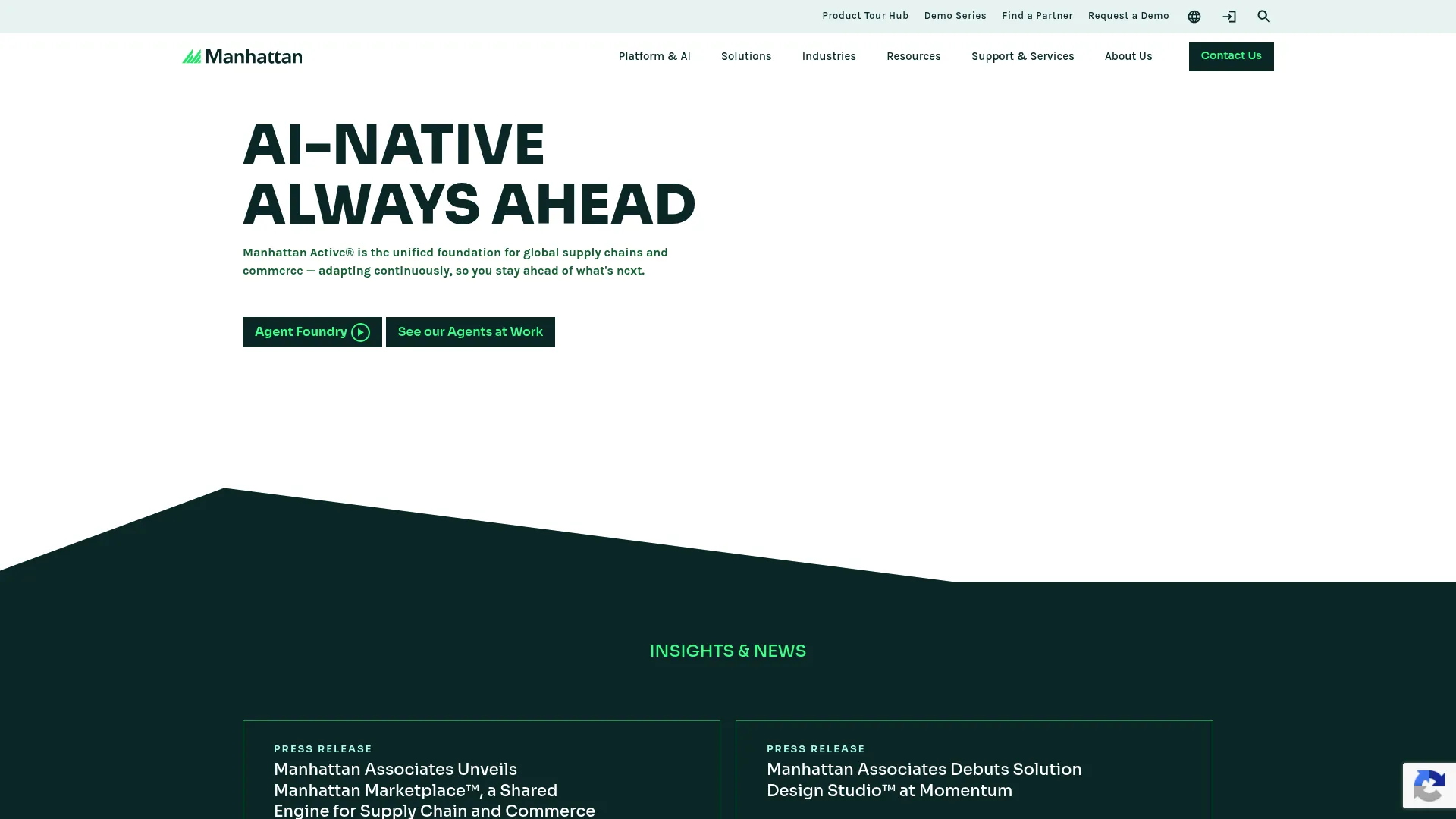 Manhattan Associates homepage