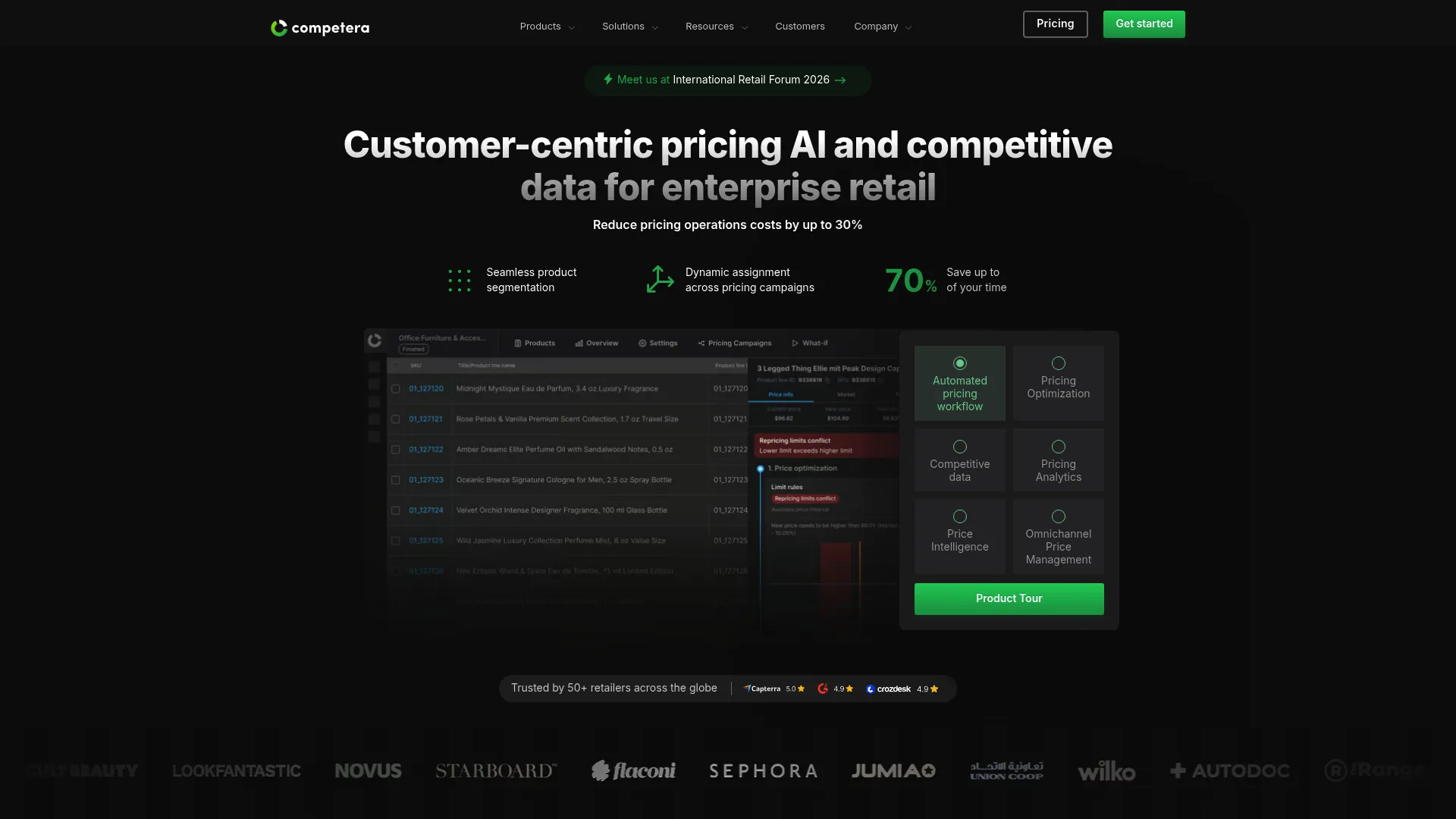 Competera AI-powered retail pricing optimization platform