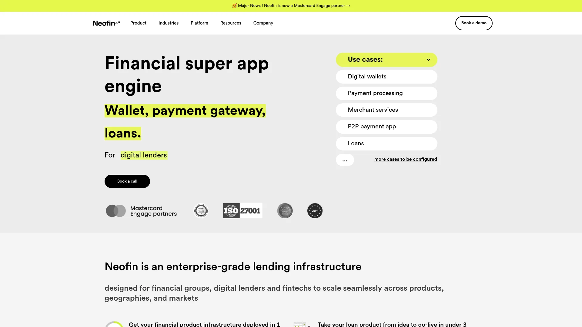Neofin BNPL and lending automation platform