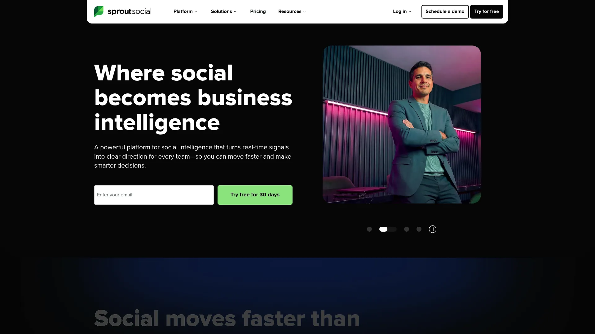 Sprout Social publishing and analytics interface