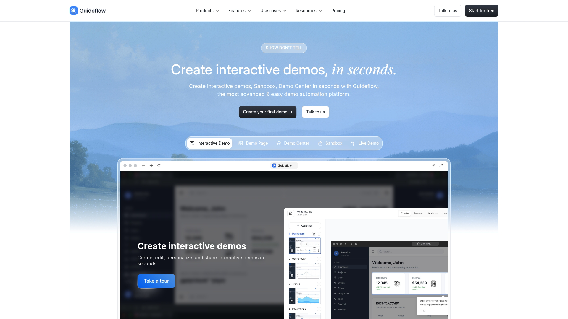How to create an interactive demo with Guideflow How to create an interactive demo with Guideflow
