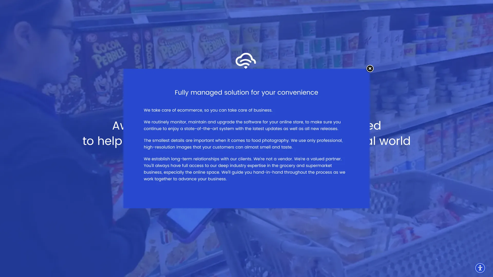 MyCloudGrocer white-label grocery ecommerce storefront