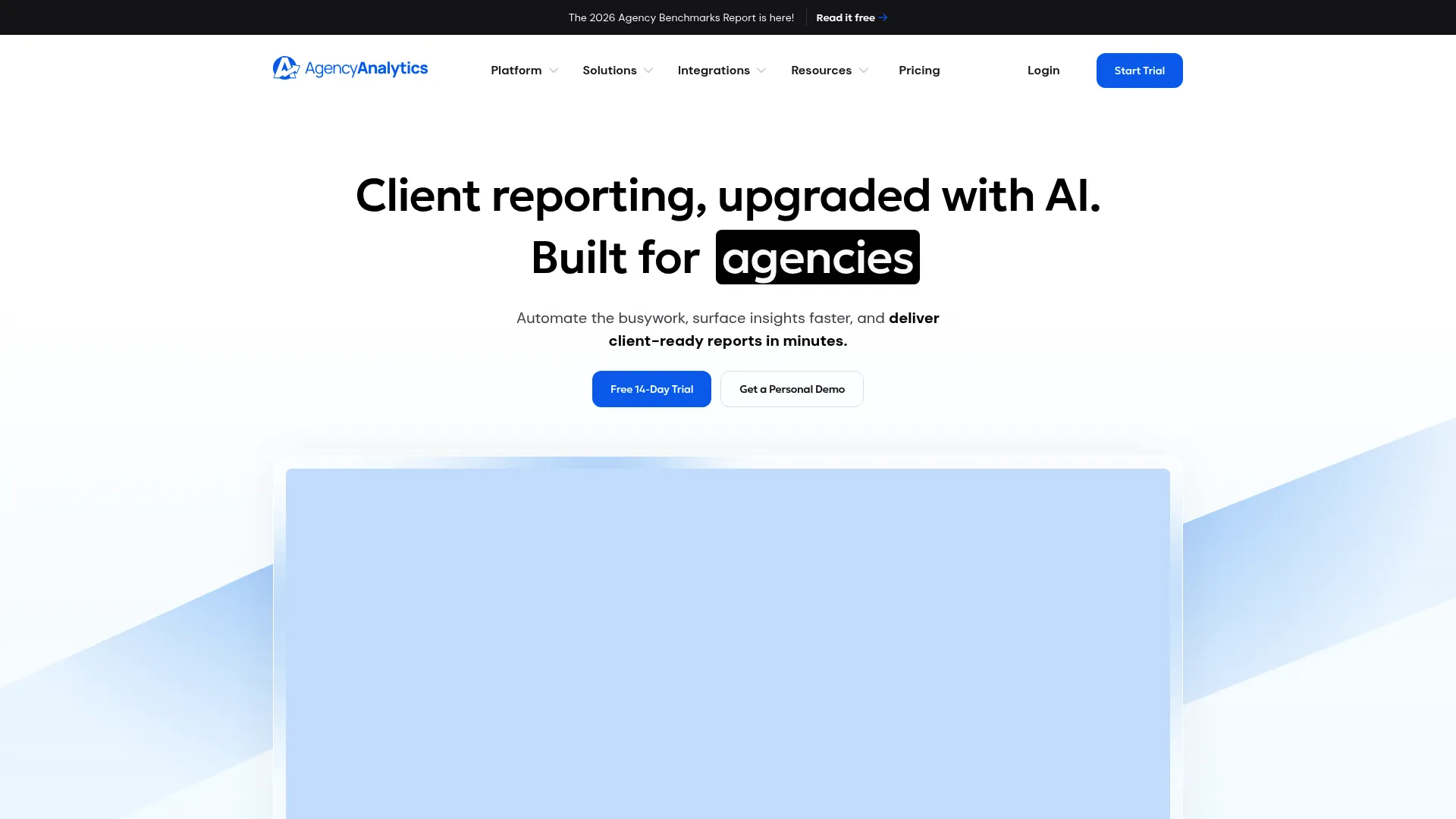 AgencyAnalytics agency reporting and client dashboard software