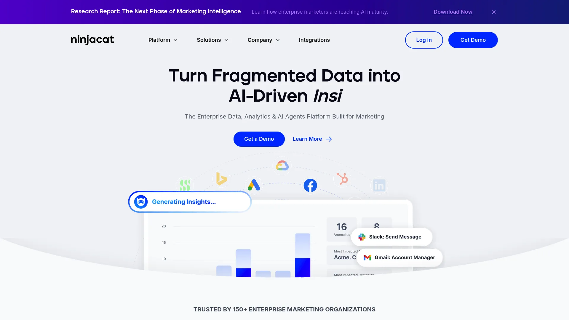 NinjaCat marketing data and reporting platform