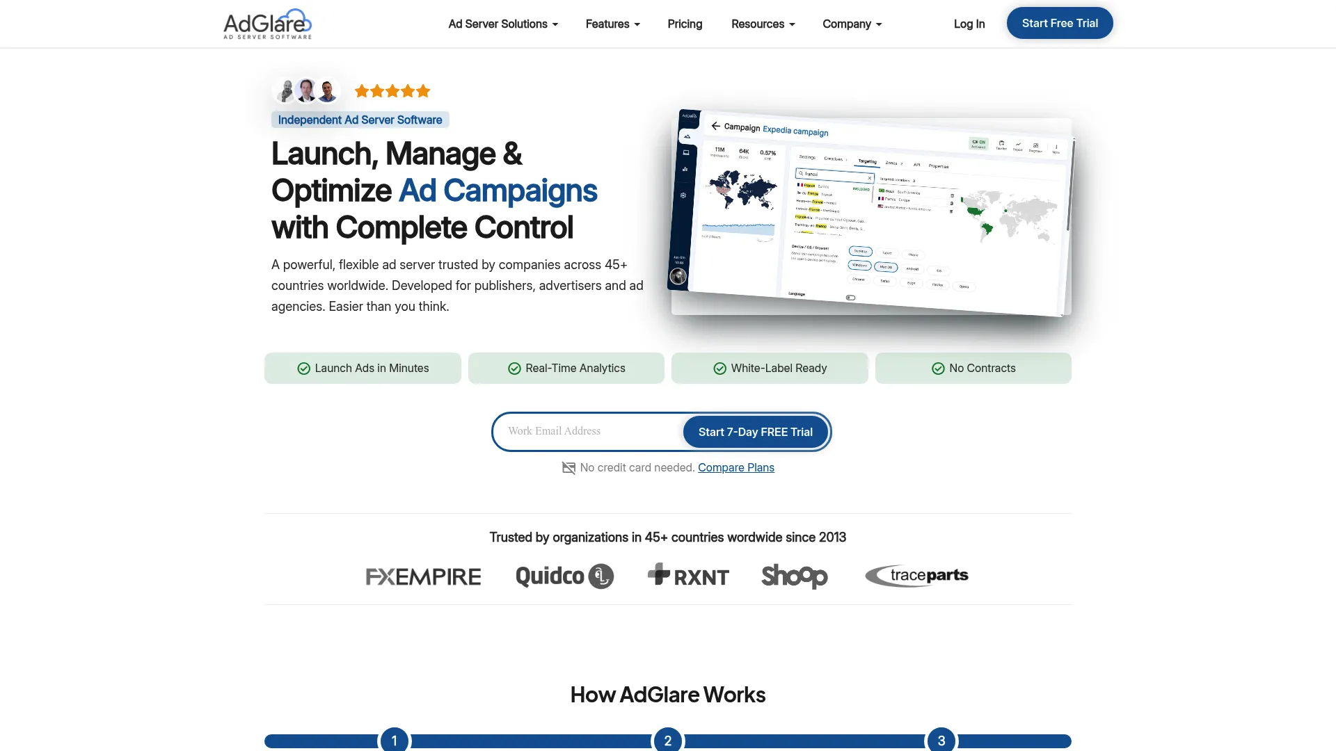 AdGlare cloud-based ad server