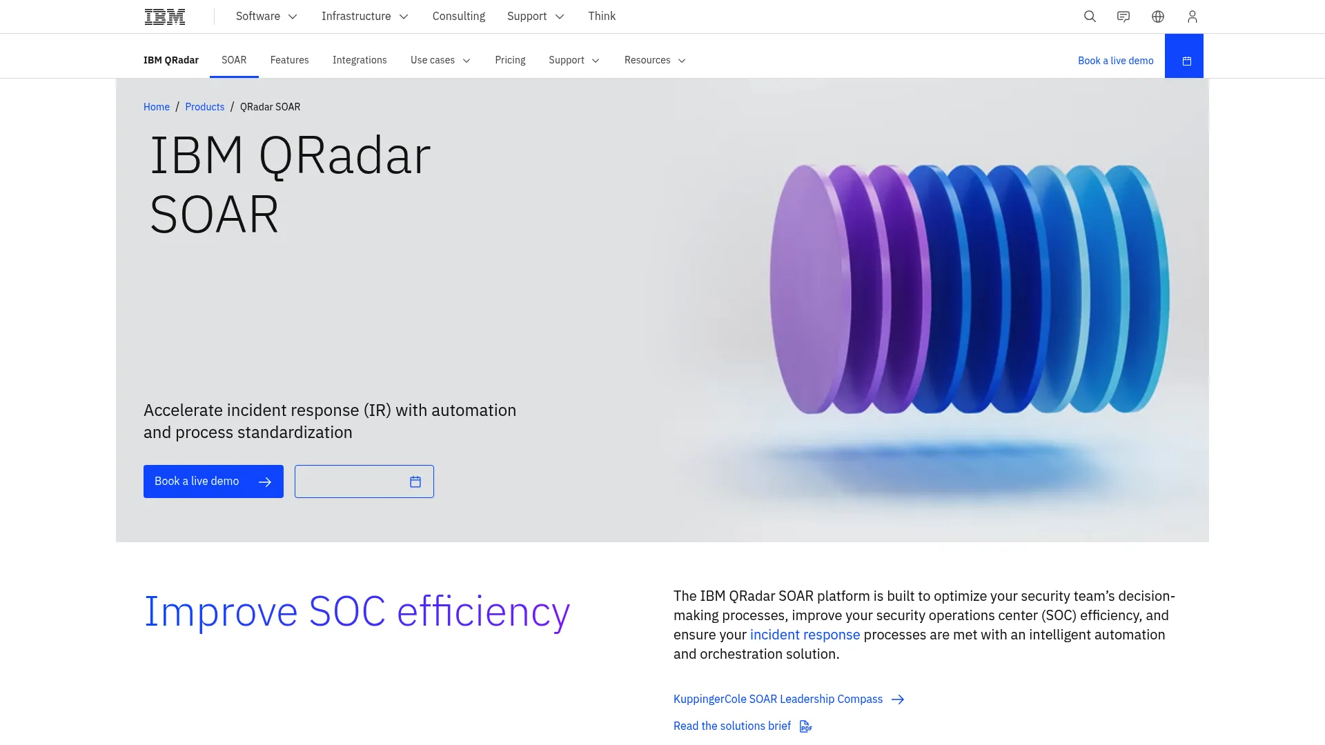 IBM QRadar SOAR security orchestration platform