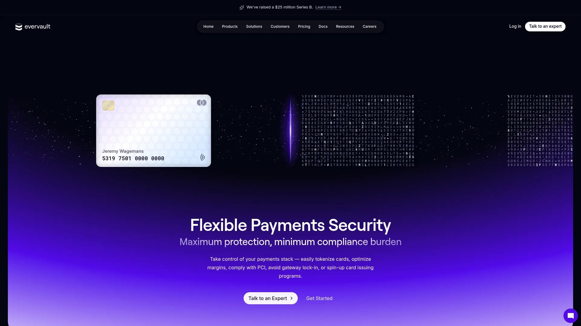 Evervault payments security and tokenization platform