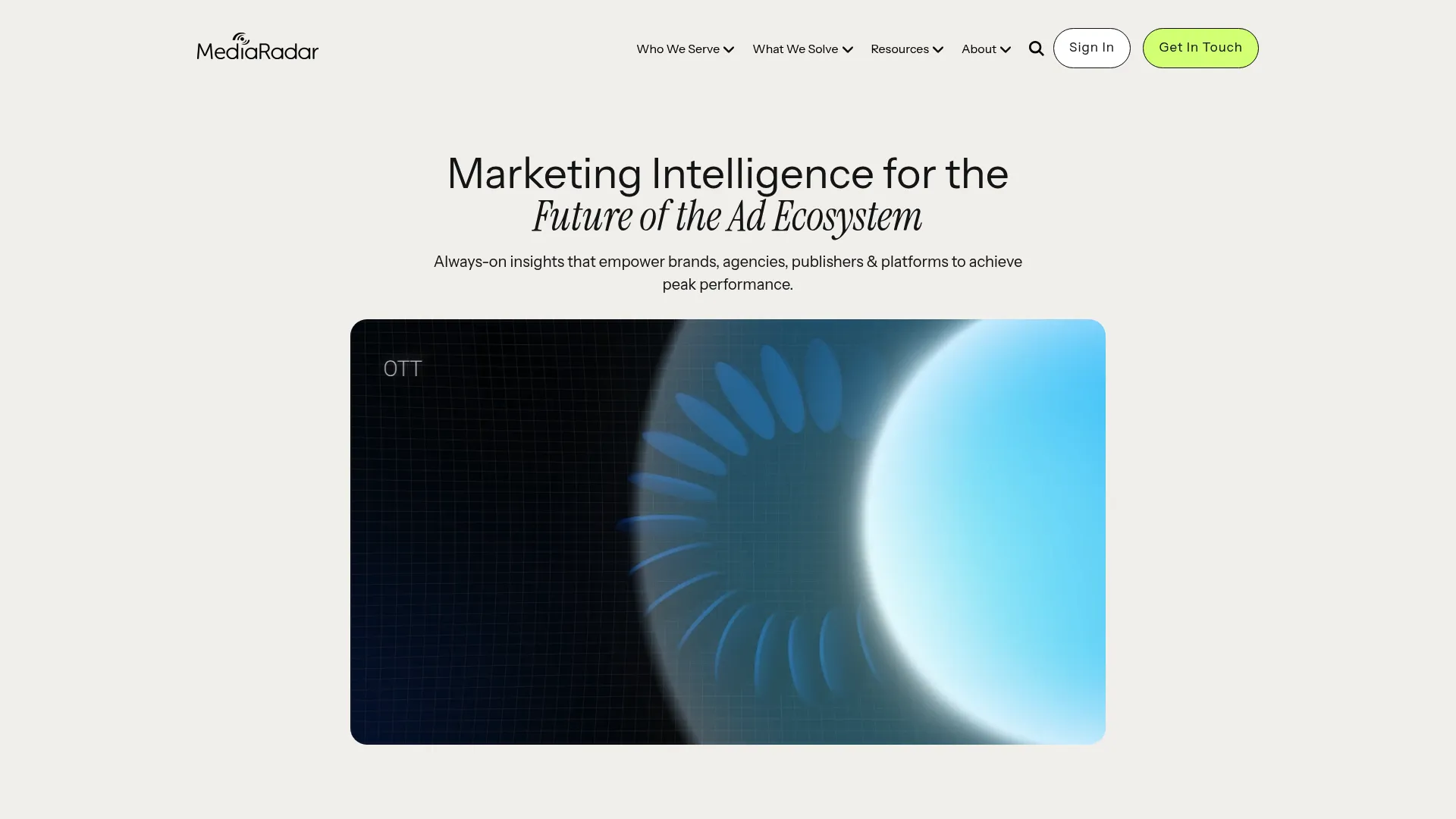 MediaRadar advertising intelligence dashboard