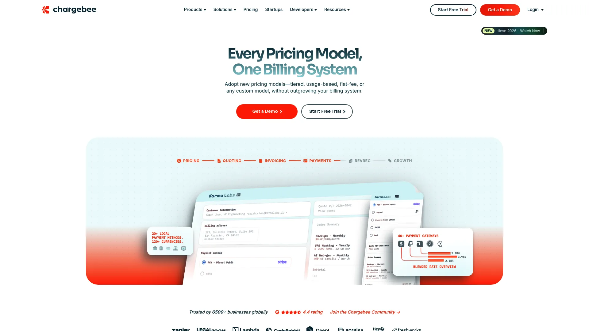 Chargebee Retention cancel flow and churn reduction software