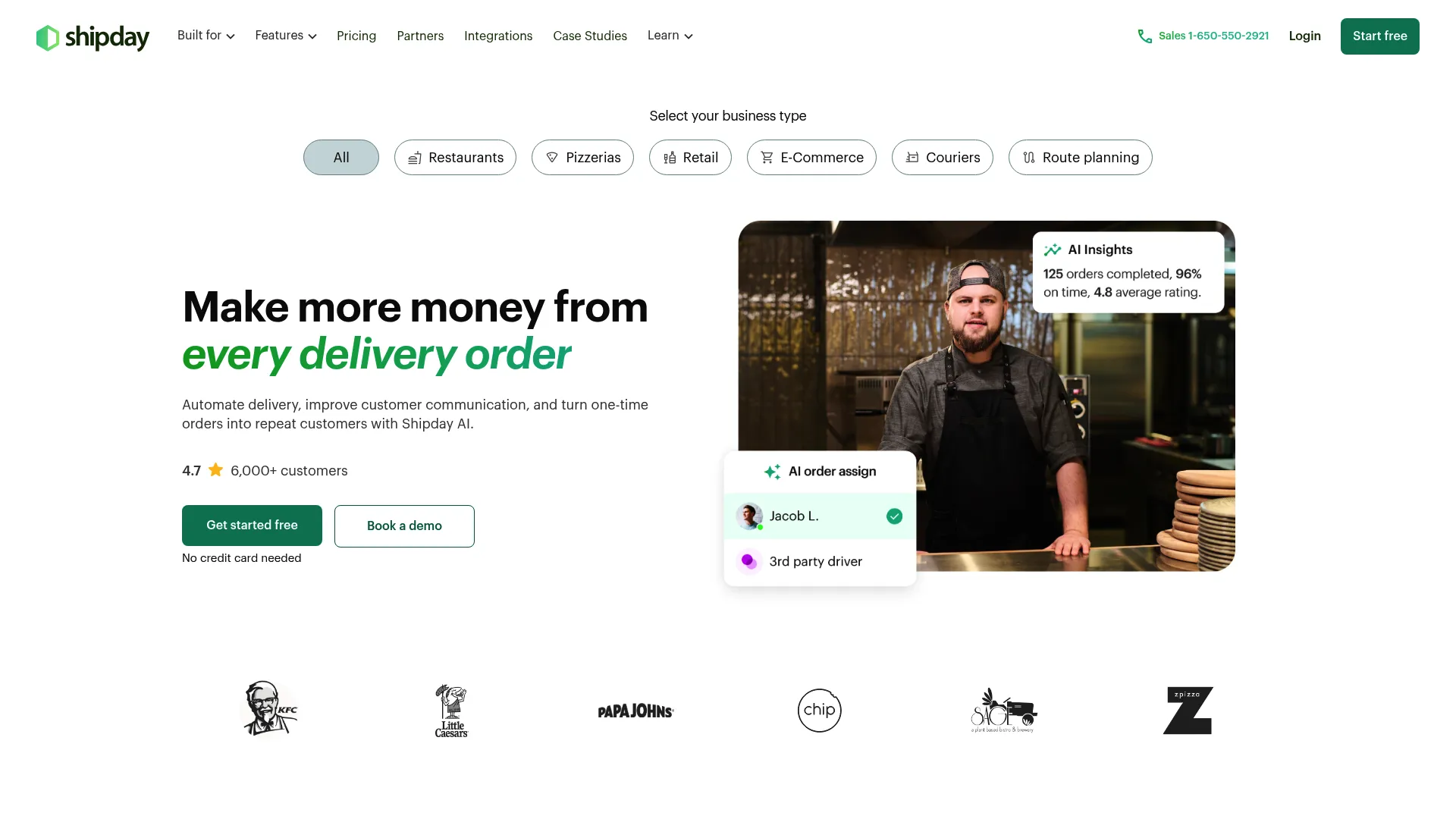 Shipday delivery management dashboard
