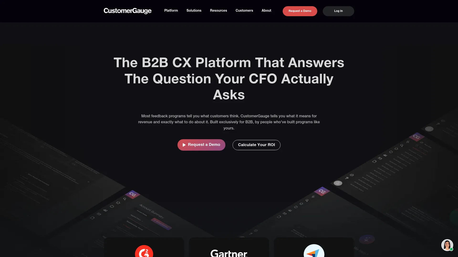 CustomerGauge account experience and customer feedback software homepage
