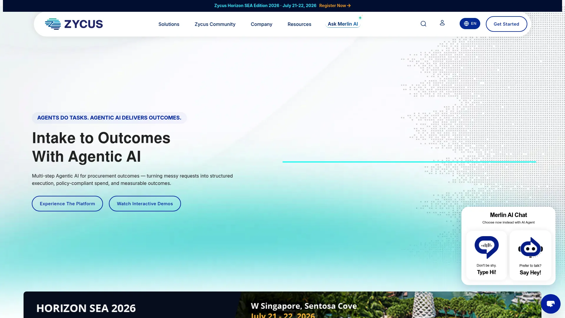 Zycus source-to-pay procurement software suite homepage