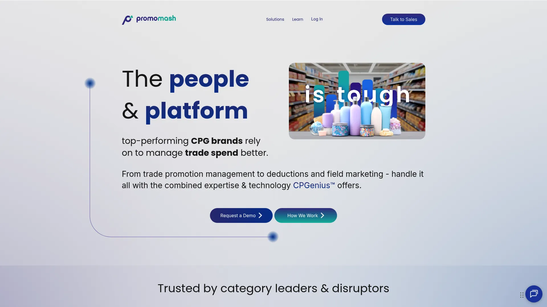 Promomash CPG trade management and field marketing software homepage
