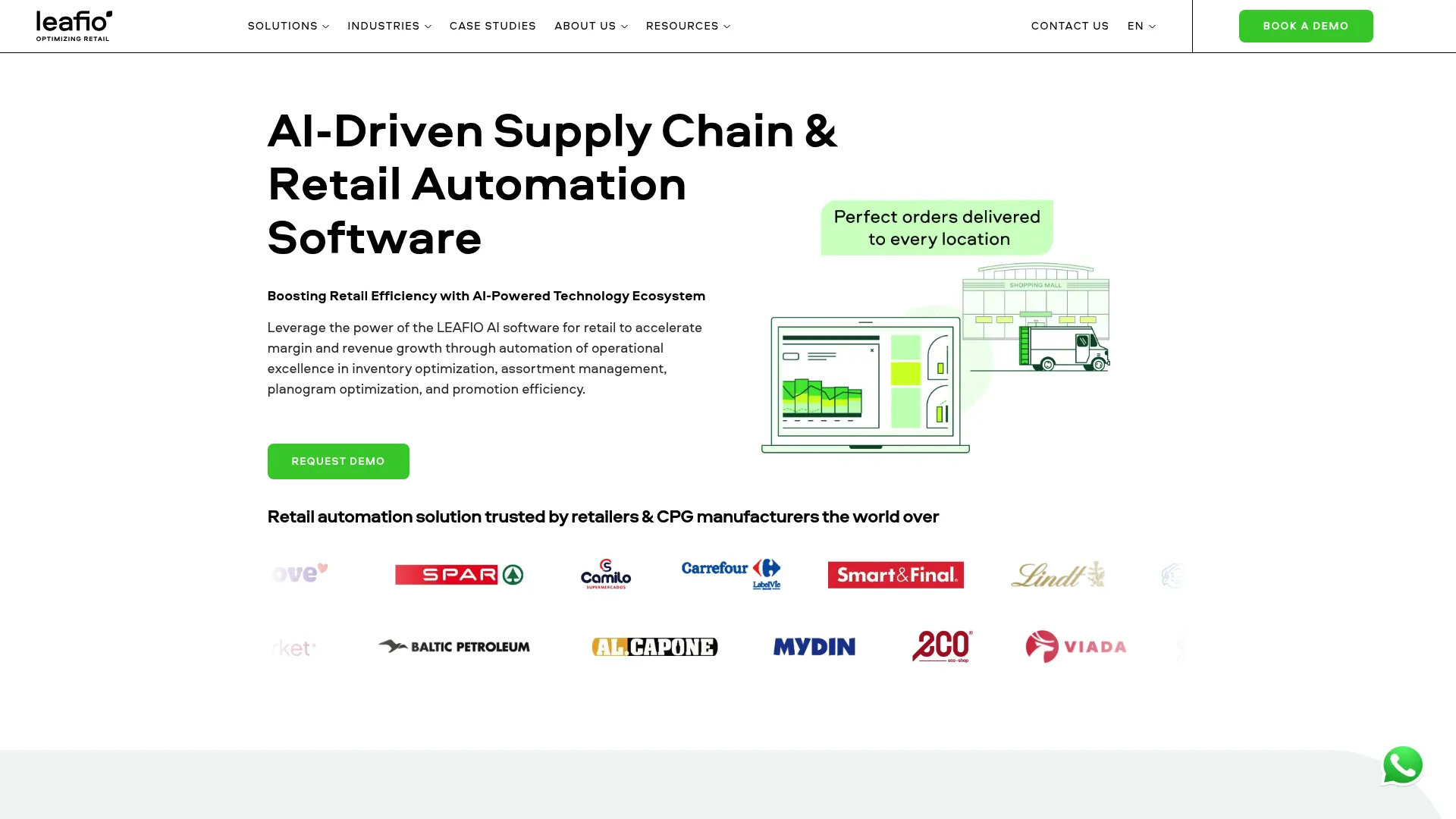 LEAFIO AI retail and supply chain automation software platform