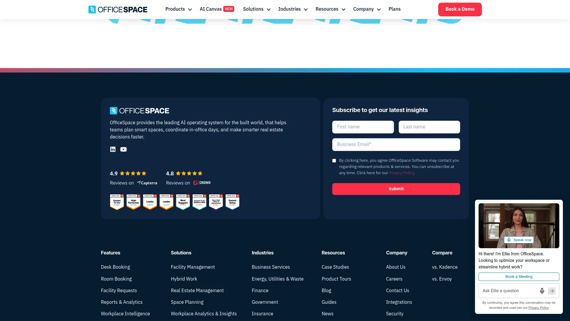 OfficeSpace workplace management platform interface