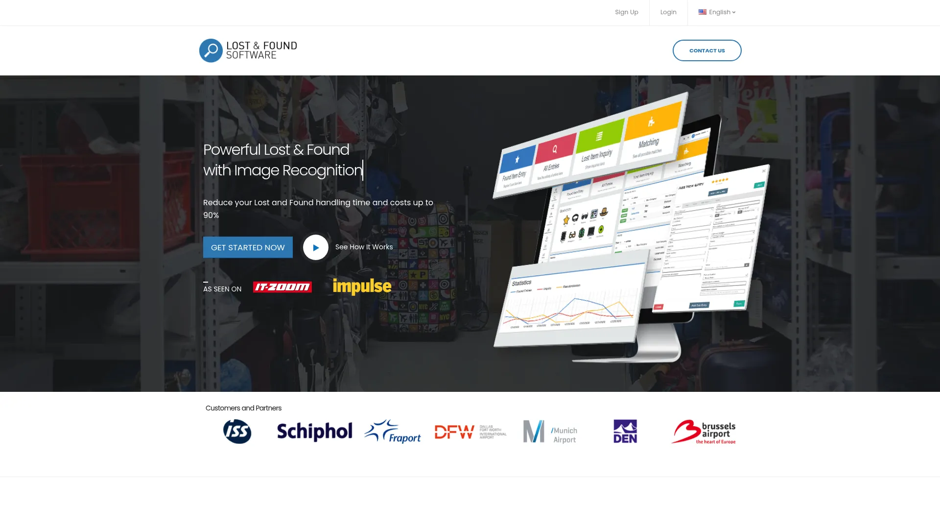 Lost and Found Manager lost and found software interface