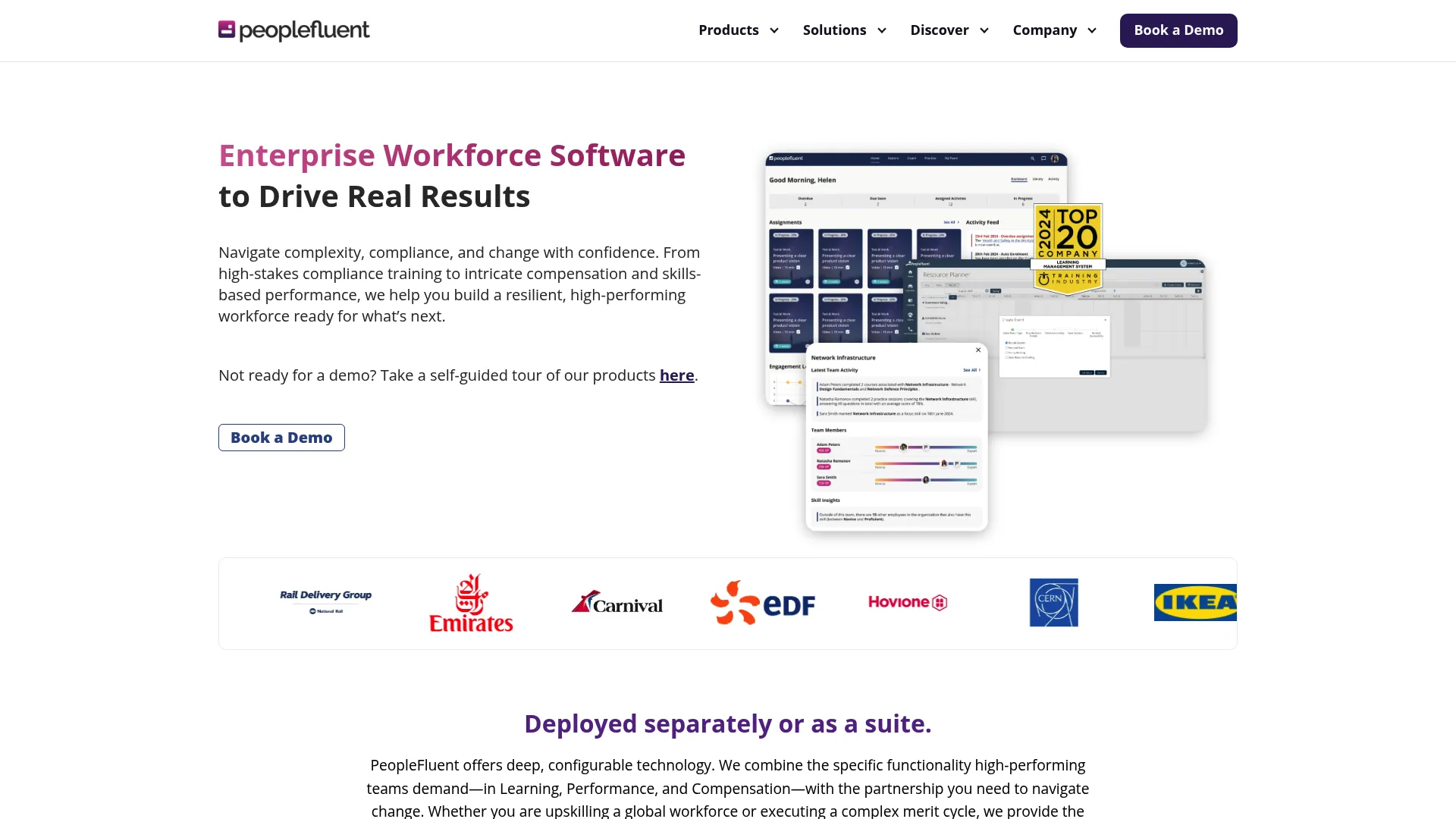PeopleFluent talent management software homepage