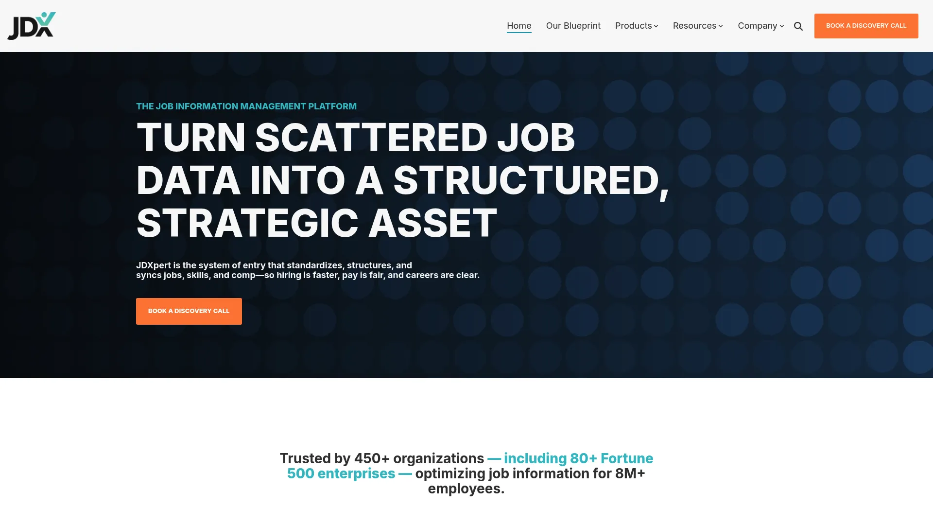 JDXpert job information management platform interface