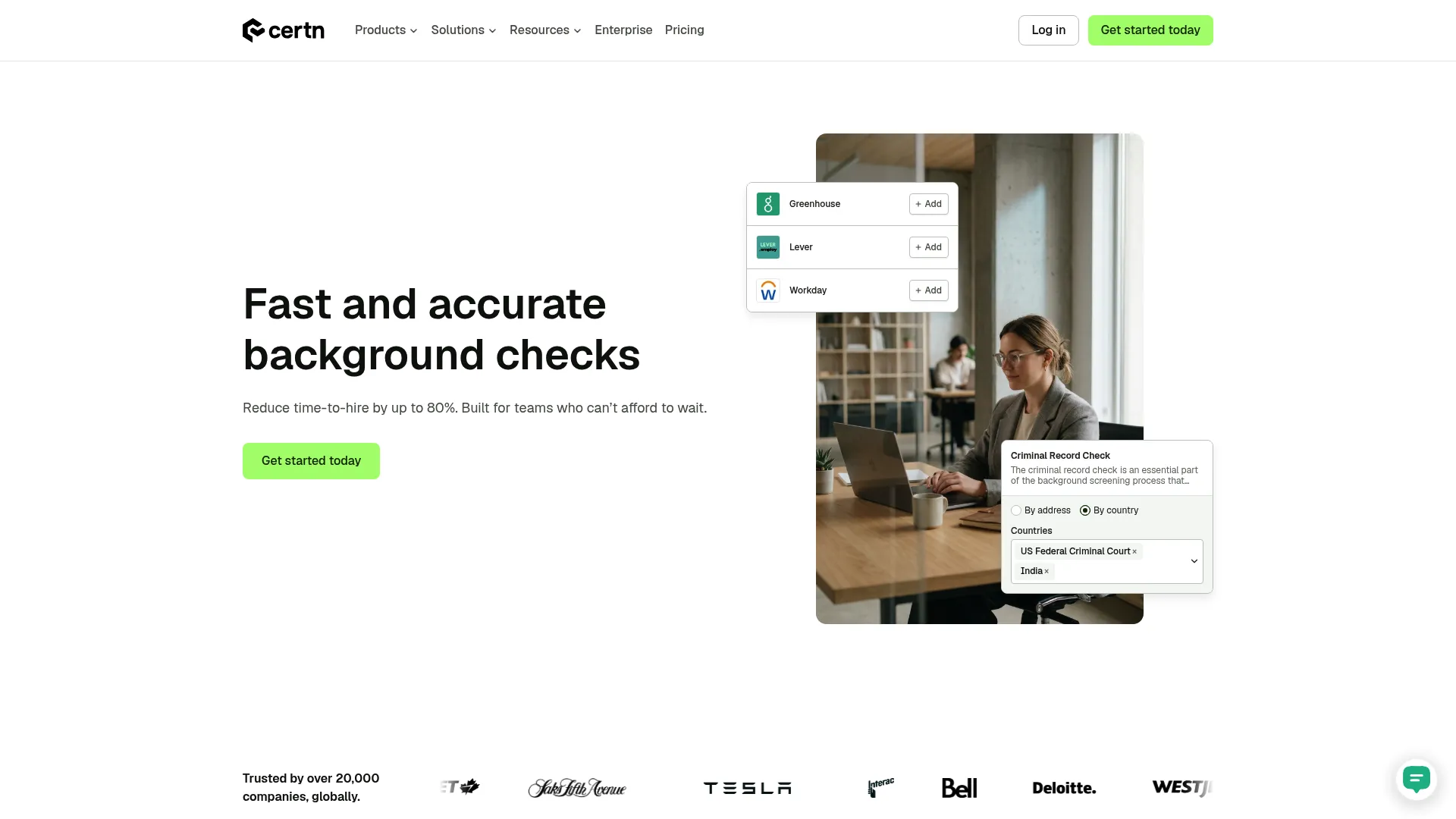 Certn screenshot