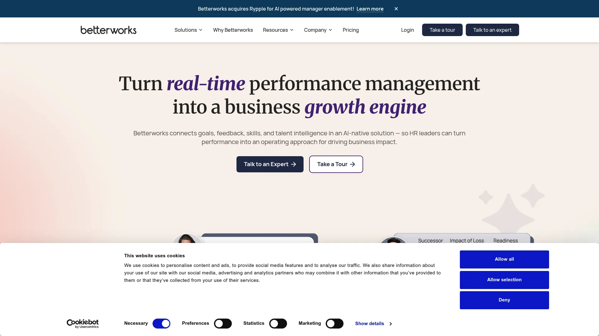 Betterworks performance management platform