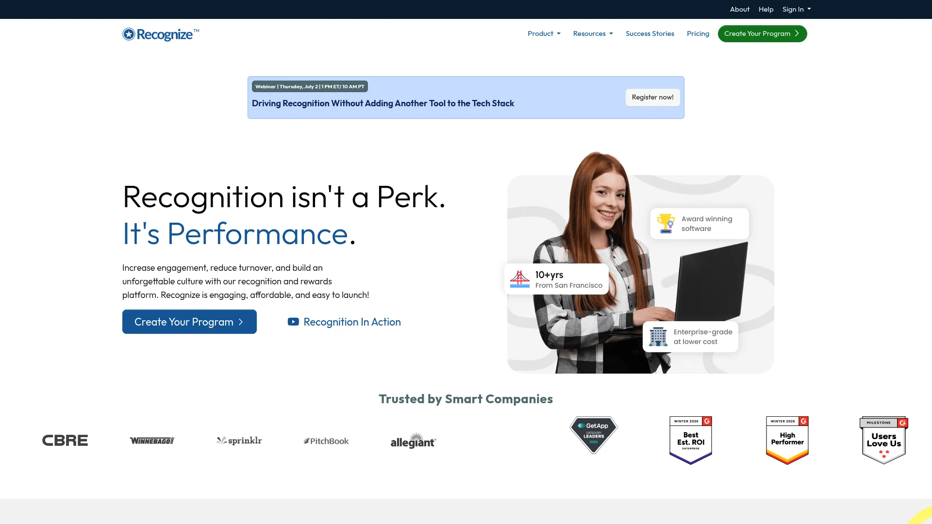 Recognize employee recognition platform for Microsoft 365