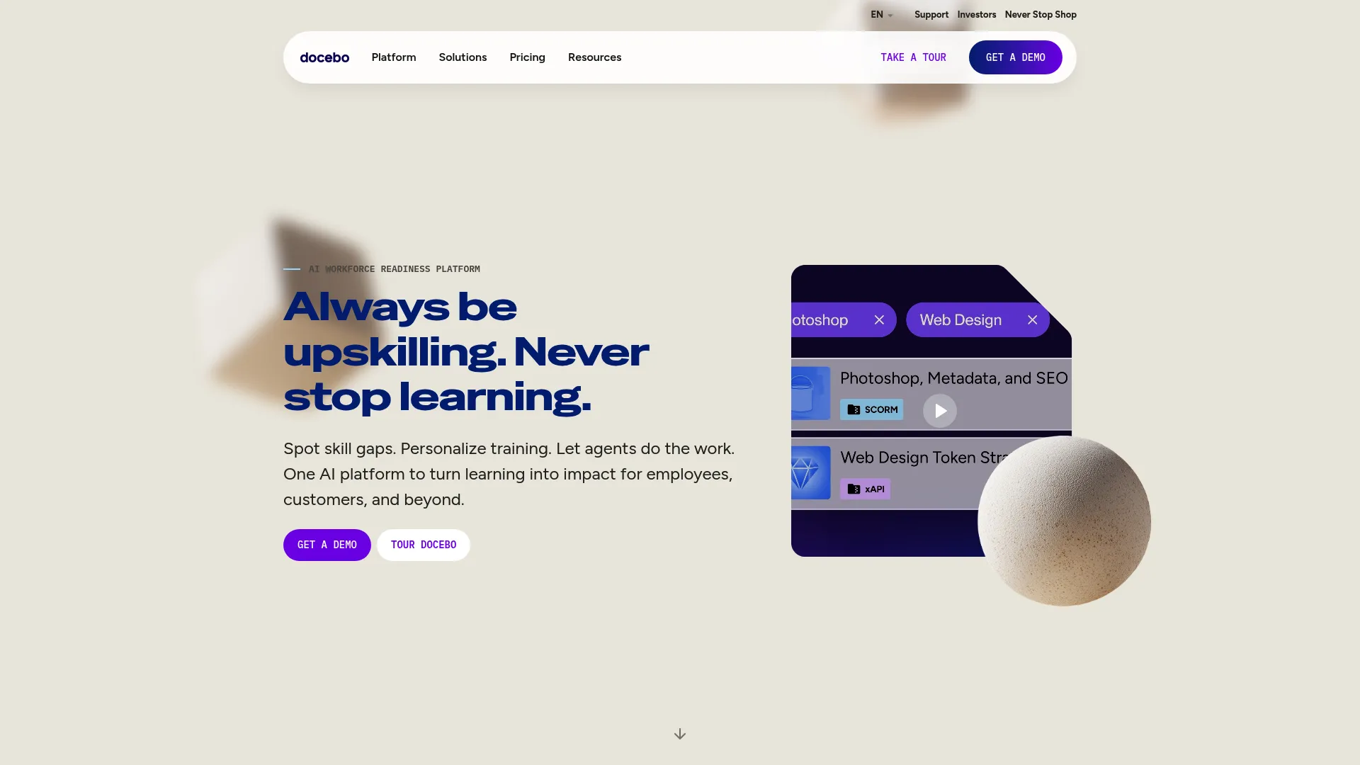 Docebo AI-powered learning platform