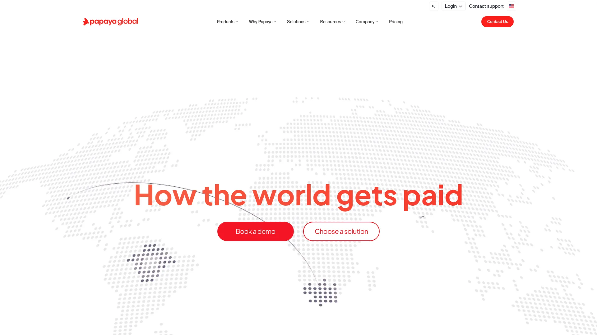 Papaya Global workforce management platform homepage