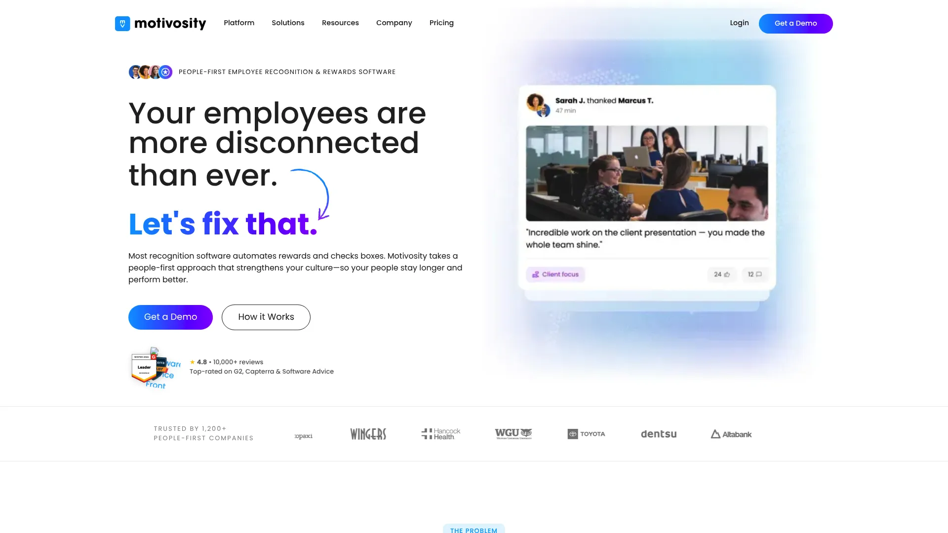 Motivosity employee recognition software