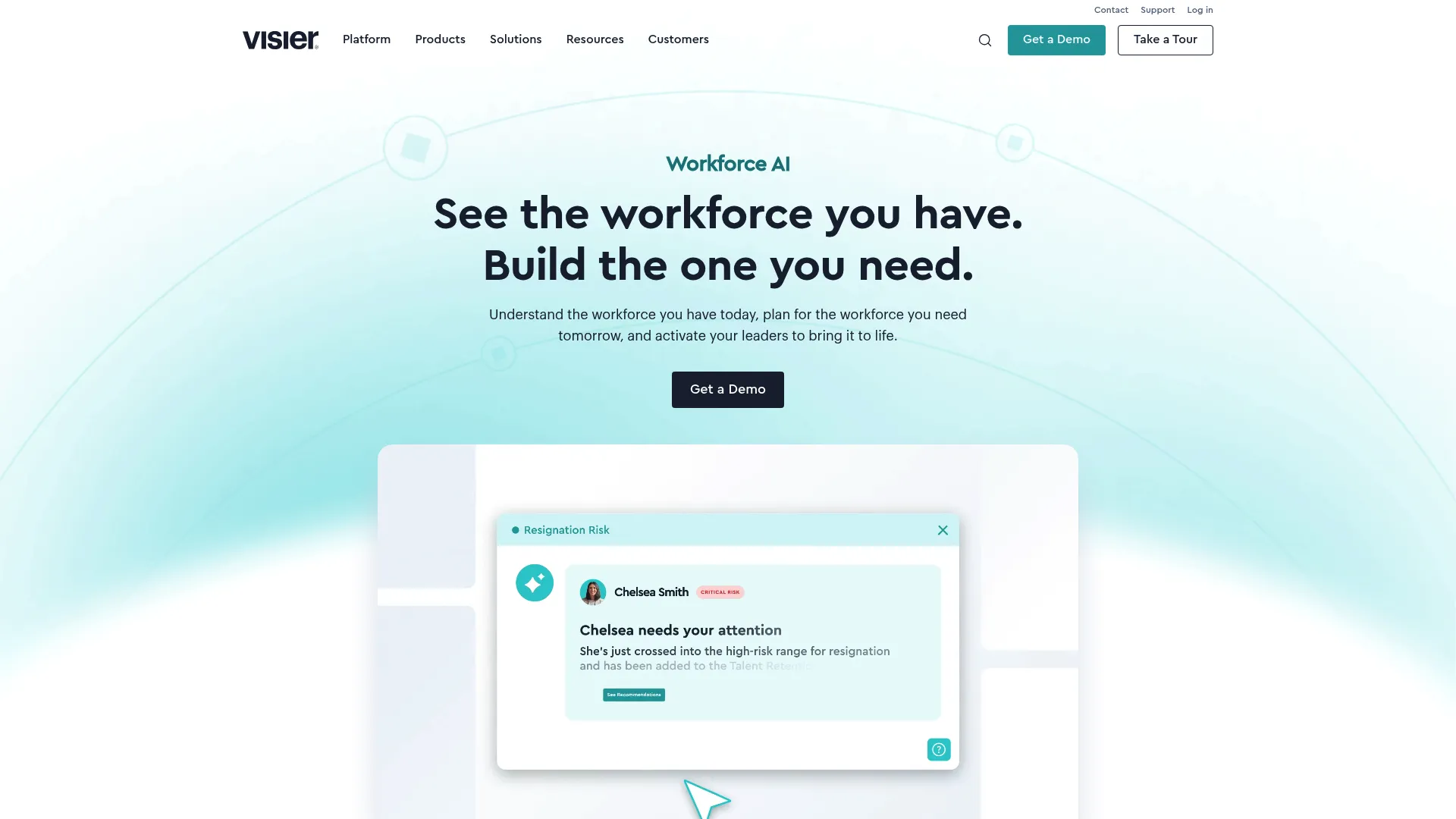 Visier people analytics and workforce planning platform
