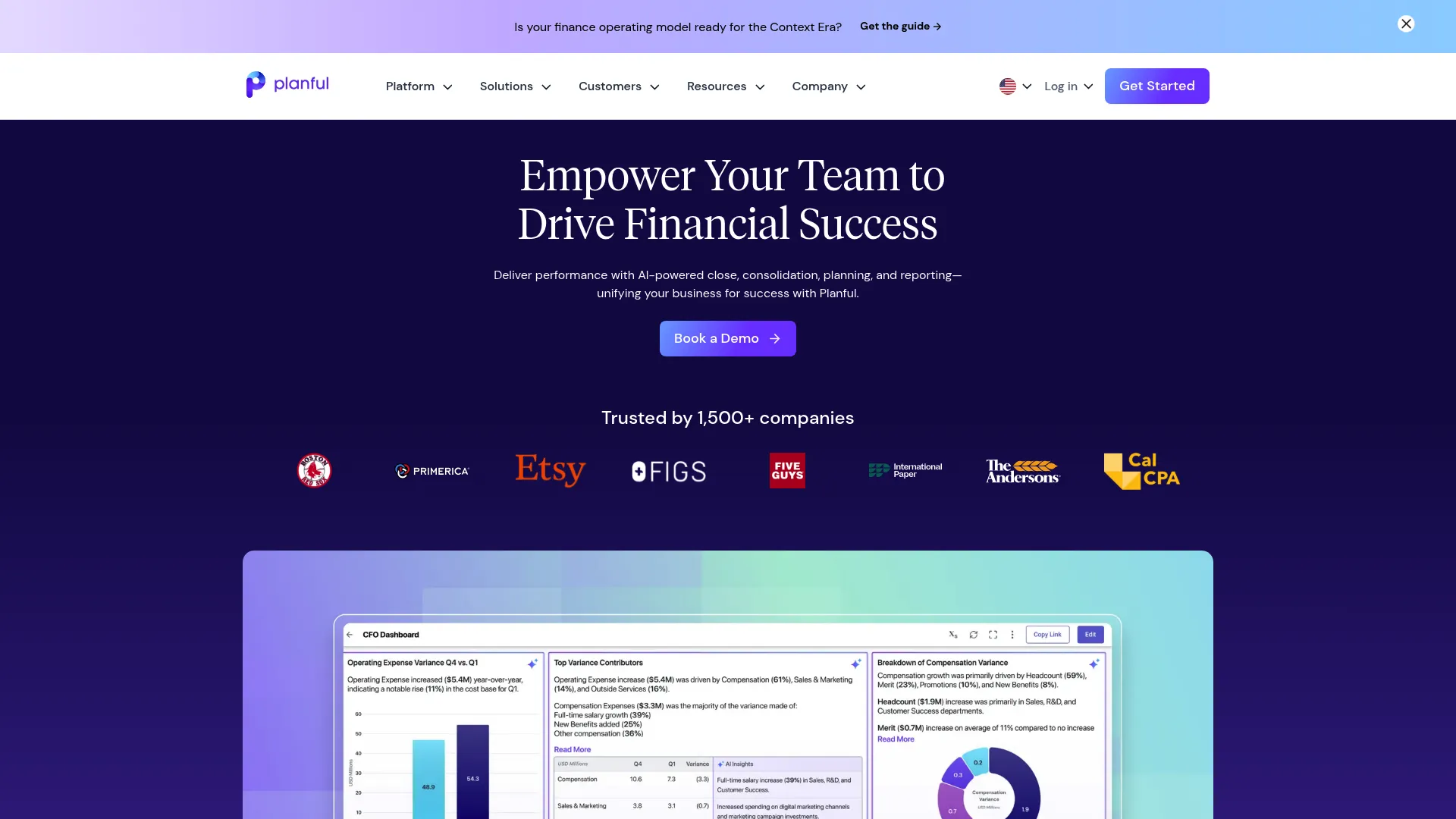 Planful financial planning and FP&A platform
