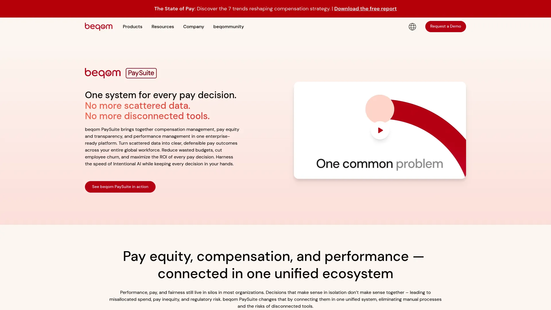 beqom compensation management software homepage