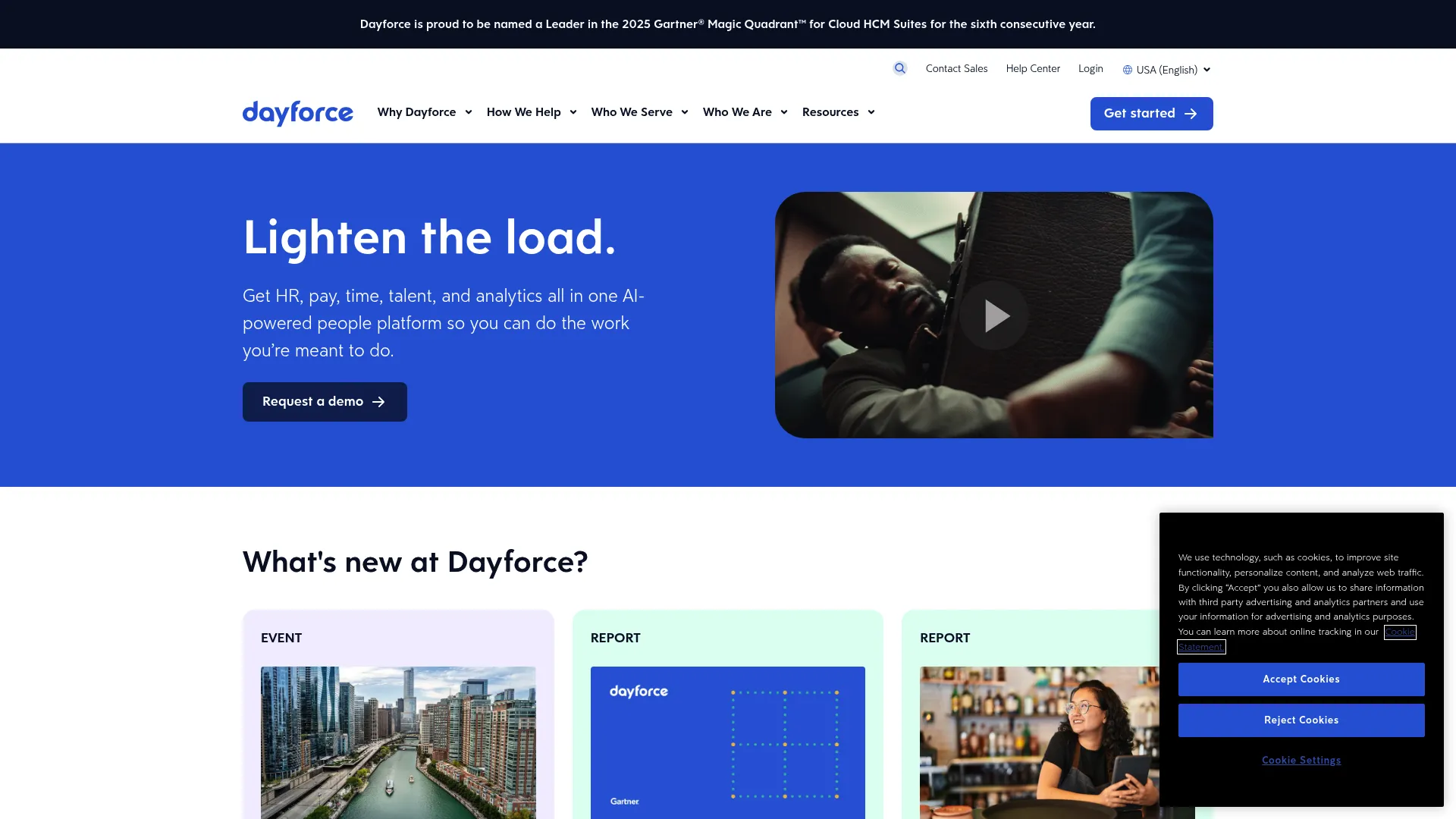 Dayforce compensation management and planning software homepage